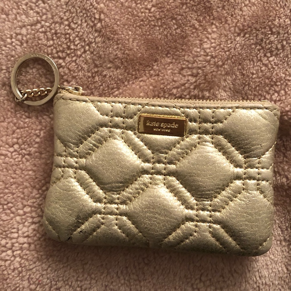 Kate Spade Gold Metallic Coin Purse